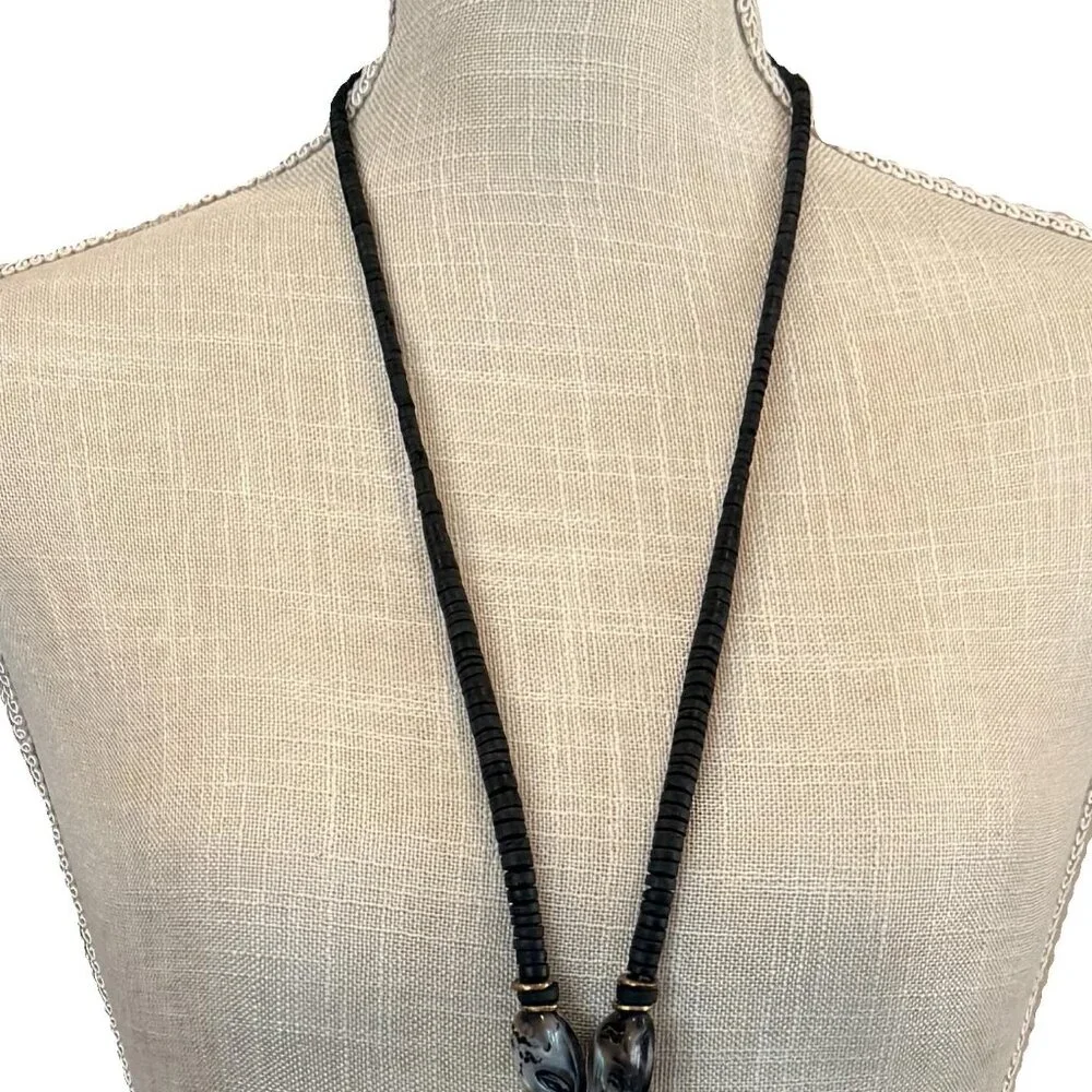 Vintage Tribal Beaded and Stone Necklace - Picture 7 of 13